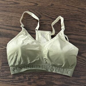 Kindred Bravely Sage Green Sports Bra- Nursing Bra